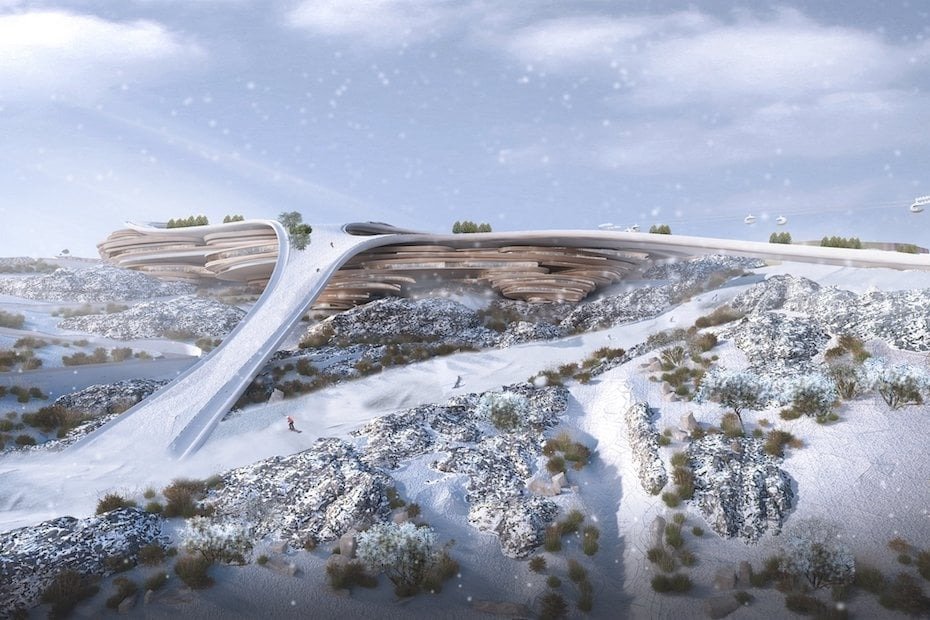 Projeto de pista de esqui na Arábia Saudita - Metrópoles