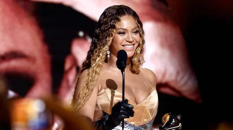 Beyoncé no Grammy 2023.