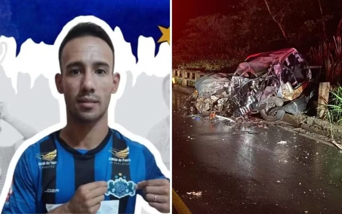 imagem colorida jogador de futebol morre acidente goias
